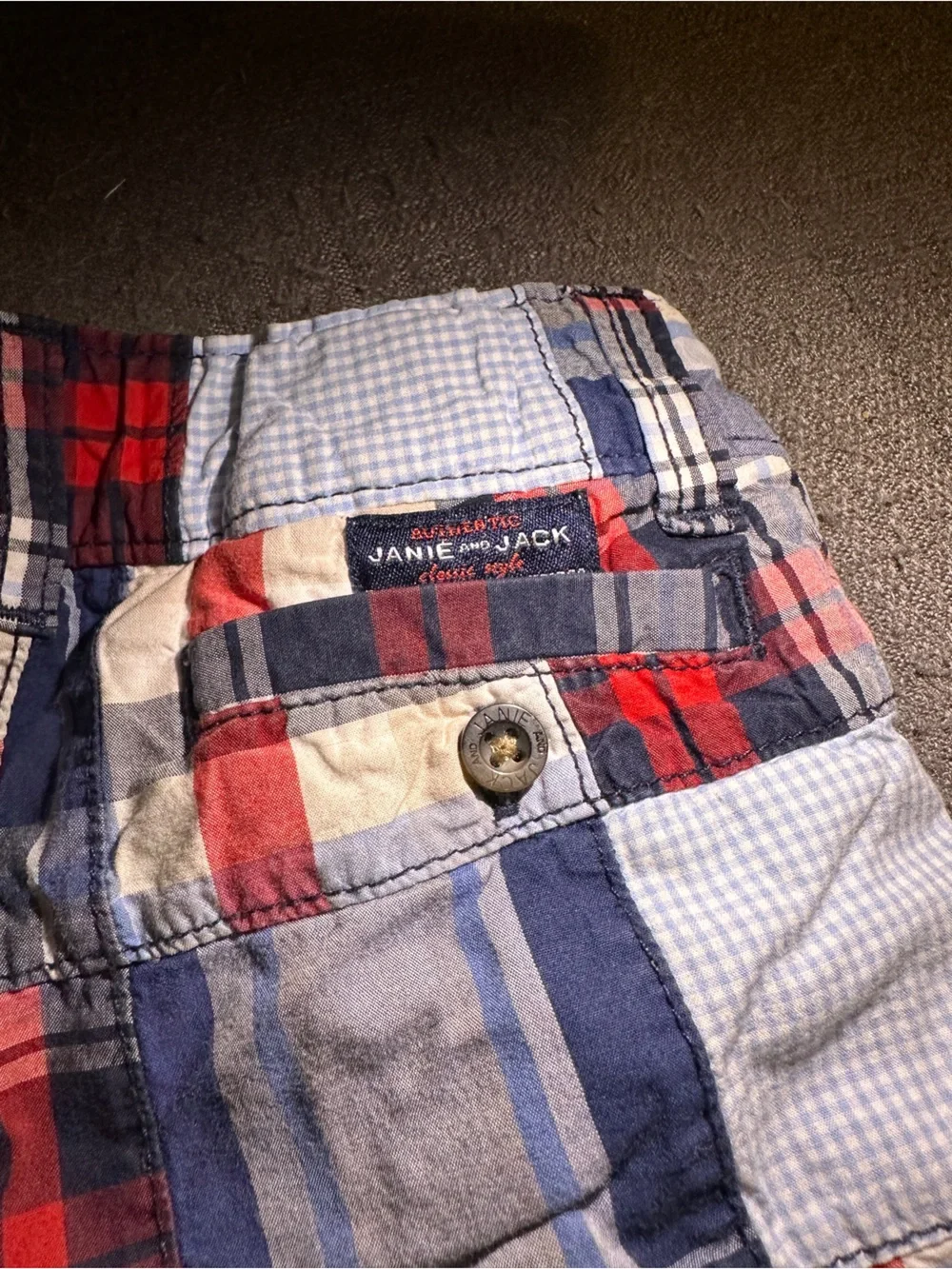 Janie and Jack patchwork plaid